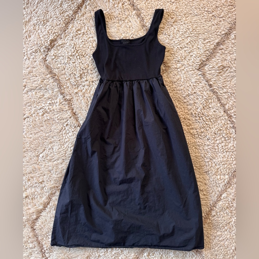 Who What Wear Black Midi Dress